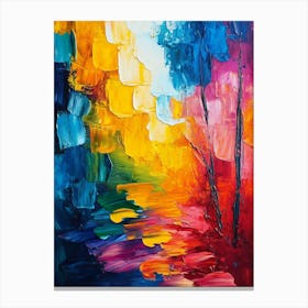 Abstract Painting Colorful Canvas Print