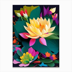 Lotus Flower Bouquet Fauvism Matisse 1 Canvas Print