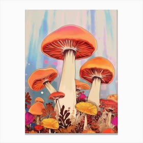 Cute Mushrooms Canvas Print
