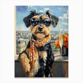 Fancy Airedale 7 Canvas Print