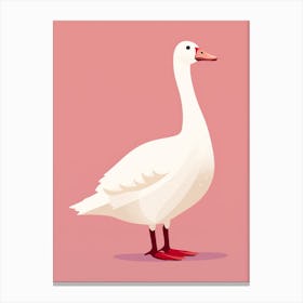 Minimalist Goose 1 Illustration Canvas Print