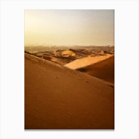 Mesmerizing Dunes Of The Desert Oil Painting Landscape Canvas Print
