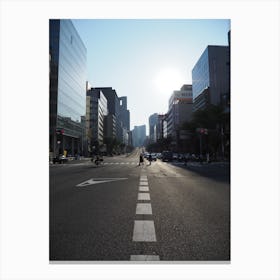 Empty Street In Tokyo Canvas Print