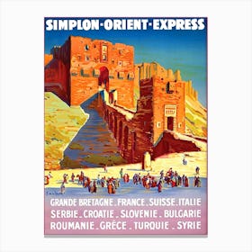 Simplon Orient Express Canvas Print