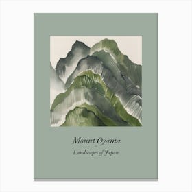 Landscapes Of Japan Mount Oyama 61 Canvas Print