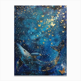 Whale In The Sky 3 Canvas Print