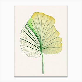 Ginkgo Leaf Warm Tones 7 Canvas Print