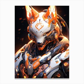 Futuristic Wolf 1 Canvas Print