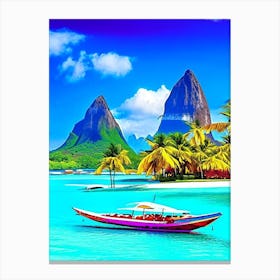 Bora Bora French Polynesia Pop Art Photography Tropical Destination Canvas Print