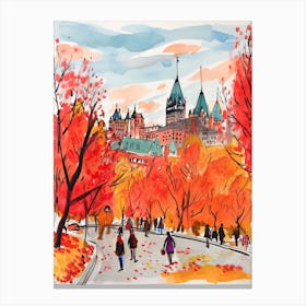 Ottawa, Dreamy Storybook Illustration 2 Canvas Print