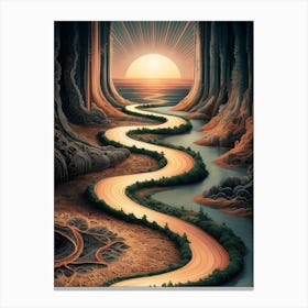 Road To The Sun 1 Canvas Print