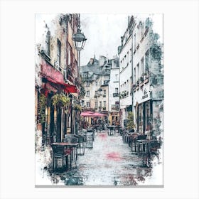 Paris Street Canvas Print Canvas Print