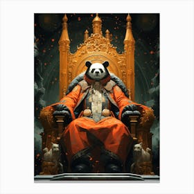Panda King Canvas Print