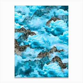 Blue Clouds In The Sky Canvas Print