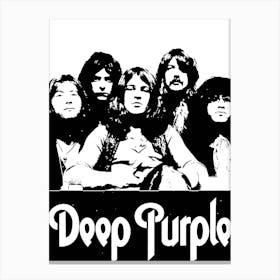 deep purple hard rock band music 2 Canvas Print
