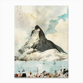 Port Payé Vintage Collage Canvas Print