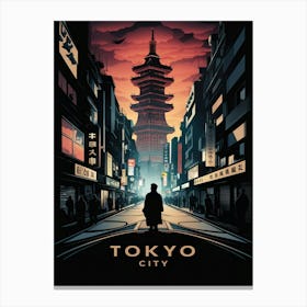 Tokyo City Canvas Print