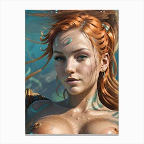 Mermaid-Reimagined 8 Canvas Print