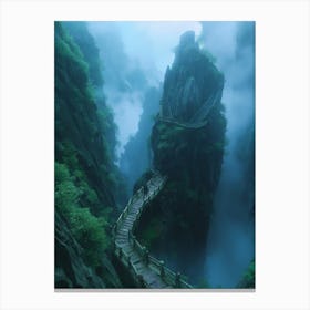 Chinese Cliffs Canvas Print