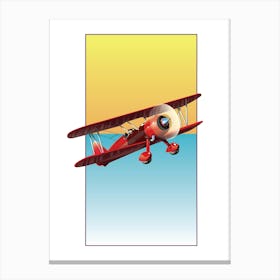 Vintage Biplane Canvas Print