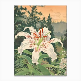 Lily Illustration 2 Canvas Print