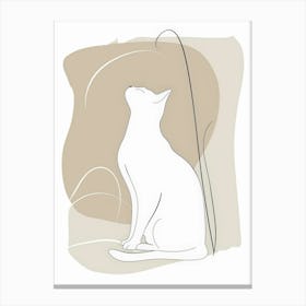 Cat Sitting 4 Canvas Print