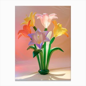 Dreamy Inflatable Flowers Amaryllis 4 Canvas Print