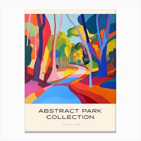 Abstract Park Collection Poster Royal Park Melbourne Australia 2 Canvas Print