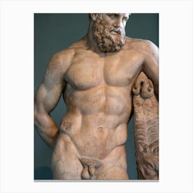 Antic Roman Statue Greek Mythology Male Nude Homoerotic Gay Art Canvas Print