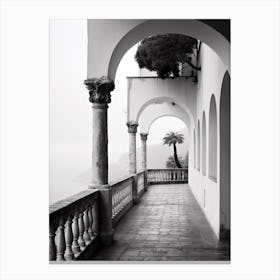 Ravello, Italy,  Black And White Analogue Photography  1 Canvas Print