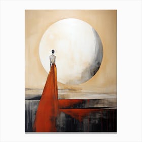 Woman In Red Dress | Boho print 1 Canvas Print