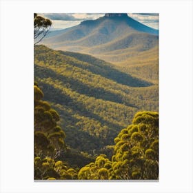 Blue Mountains National Park 2 Australia Vintage Poster Canvas Print