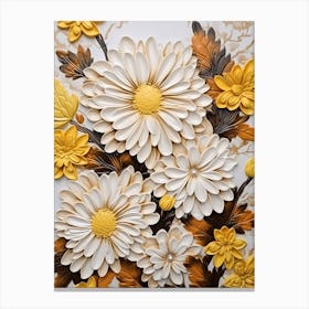 Papier Mache Flowers Canvas Print