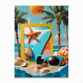 Beach Scene Canvas Print