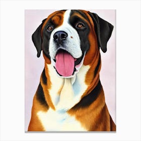 Boerboel 4 Watercolour dog Canvas Print