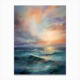 Sunset At Sea 1 Canvas Print