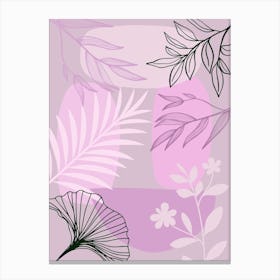 Abstract Floral Design Canvas Print