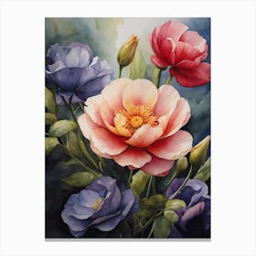 Peonies Canvas Print