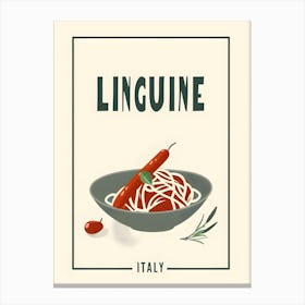 Linguine Italian Cuisine Canvas Print