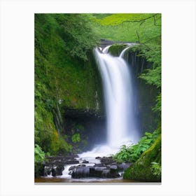 Torc Waterfall, Ireland Realistic Photograph (2) Canvas Print