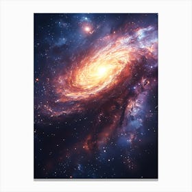 Spiral Galaxy In Space 5 Canvas Print