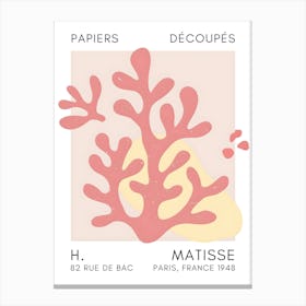 Henri Matisse Coral Reef Canvas Print