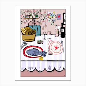 Le festin Canvas Print