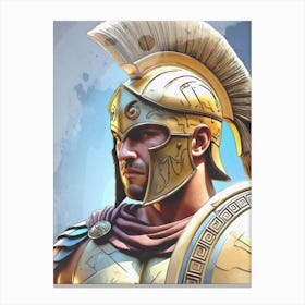 Greek Of Spartan Canvas Print