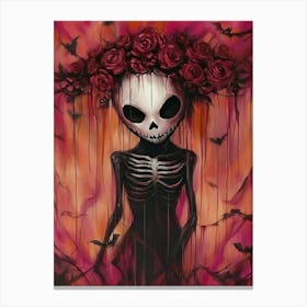 Nightmare Before Christmas Skeleton Canvas Print