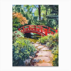 Japanese Garden In Holland Park London Parks Garden 2 Painting Canvas Print