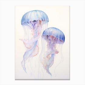 Sea Nettle Jellyfish Watercolour 1 Canvas Print