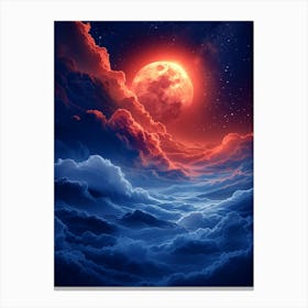 Full Moon In The Sky 13 Canvas Print