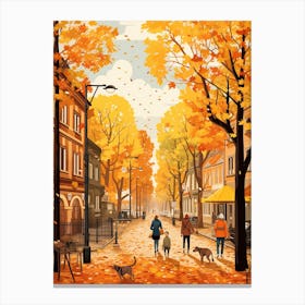 Berlin In Autumn Fall Travel Art 1 Canvas Print
