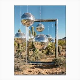 Mirrors In The Desert 1 Canvas Print